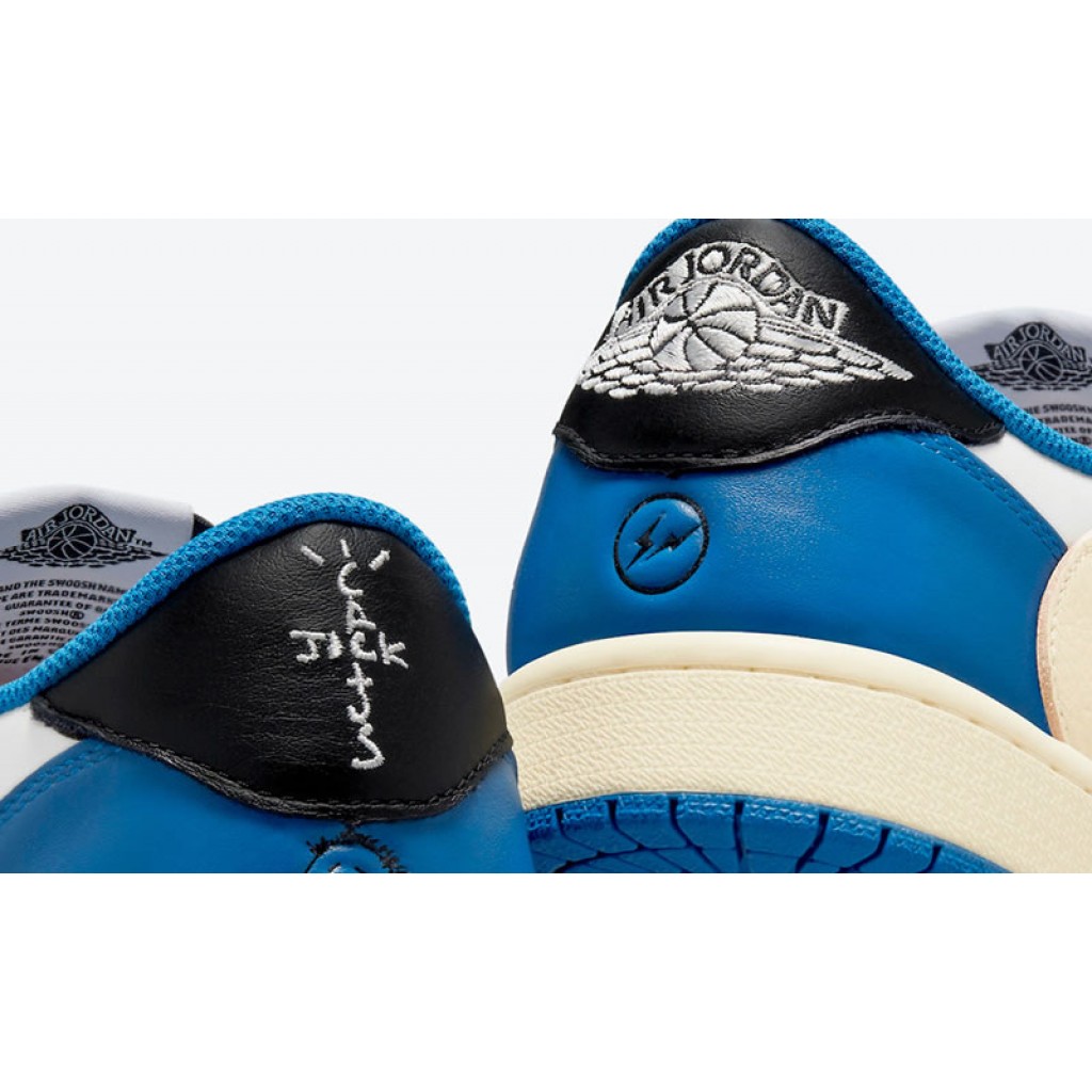 Travis Scott x Fragment Design x Air Jordan 1 Low "Military Blue" Box Price Outfit Release Date